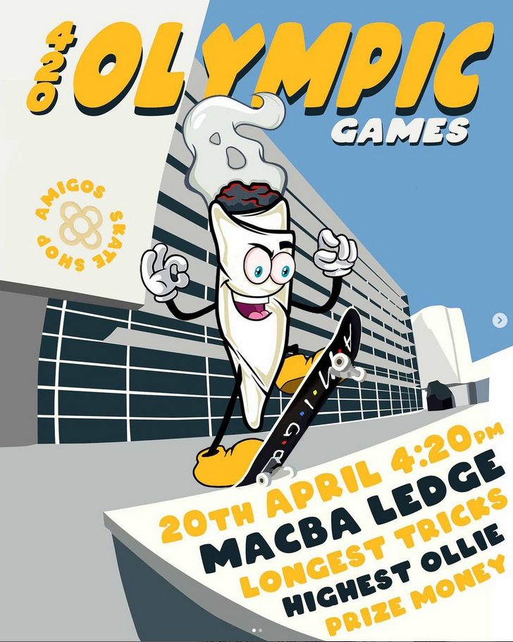 olympics games amigos skateshop
